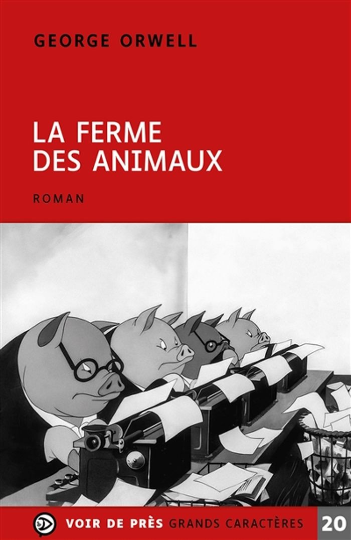 Couverture du livre « La ferme des animaux : conte de fées » de George Orwell, librairie Les Contes Infusés à Corte
