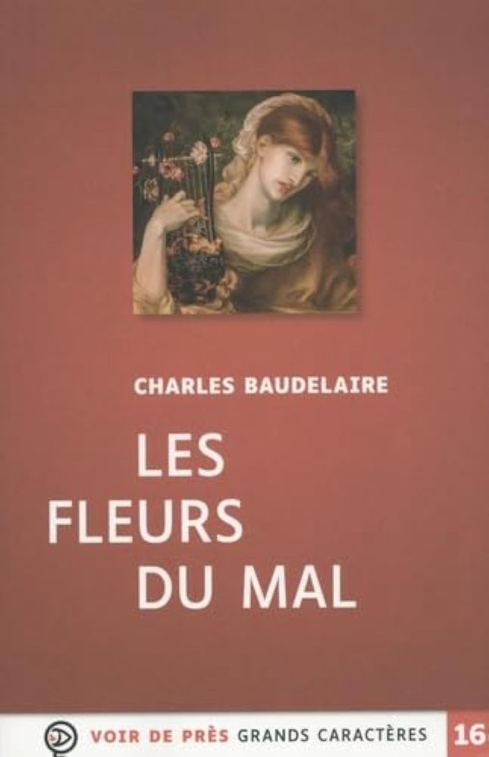Couverture du livre « Les fleurs du mal » de Charles Baudelaire, librairie Les Contes Infusés à Corte