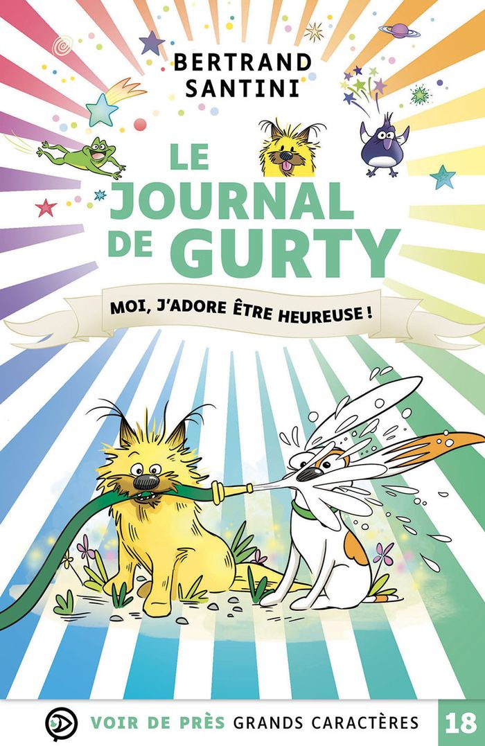 Couverture du livre « Moi, j'adore être heureuse ! » de Bertrand Santini, librairie Les Contes Infusés à Corte