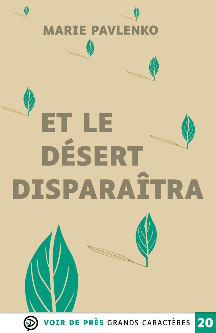 Couverture du livre « Et le désert disparaîtra » de Marie Pavlenko, librairie Les Contes Infusés à Corte