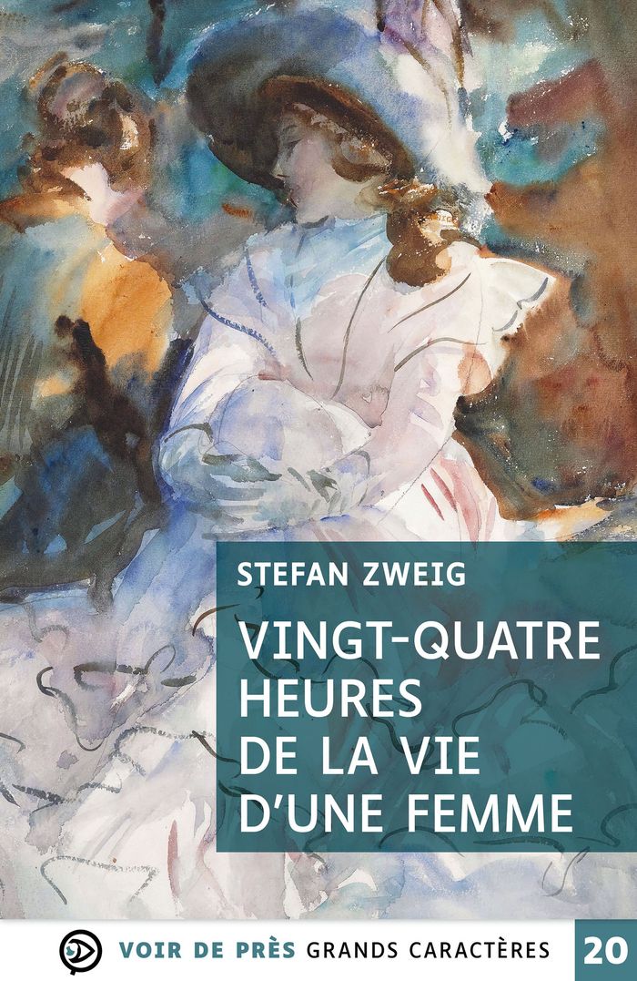 Couverture du livre « Vingt-quatre heures de la vie d'une femme » de Stefan Zweig, librairie Les Contes Infusés à Corte