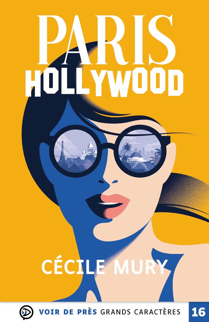 Couverture du livre « Paris-Hollywood : roman » de Cécile Mury, librairie Les Contes Infusés à Corte