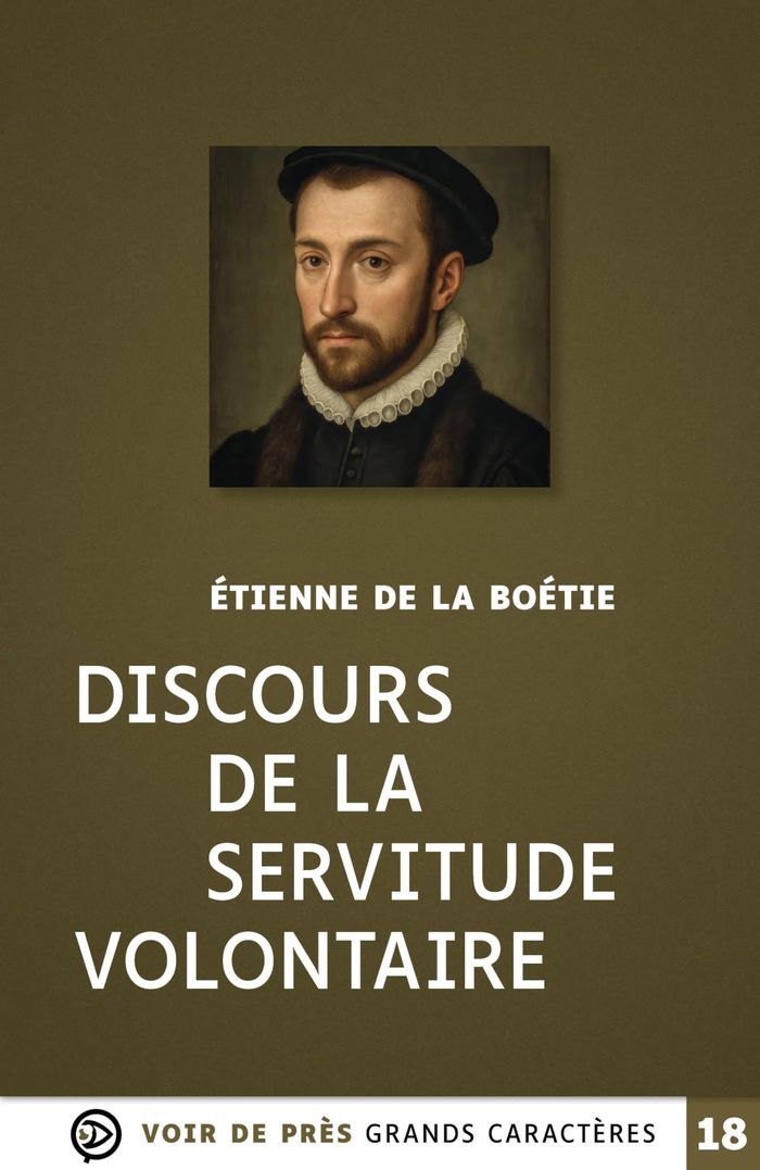 Couverture du livre « Discours de la servitude volontaire » de Étienne de La Boétie, librairie Les Contes Infusés à Corte