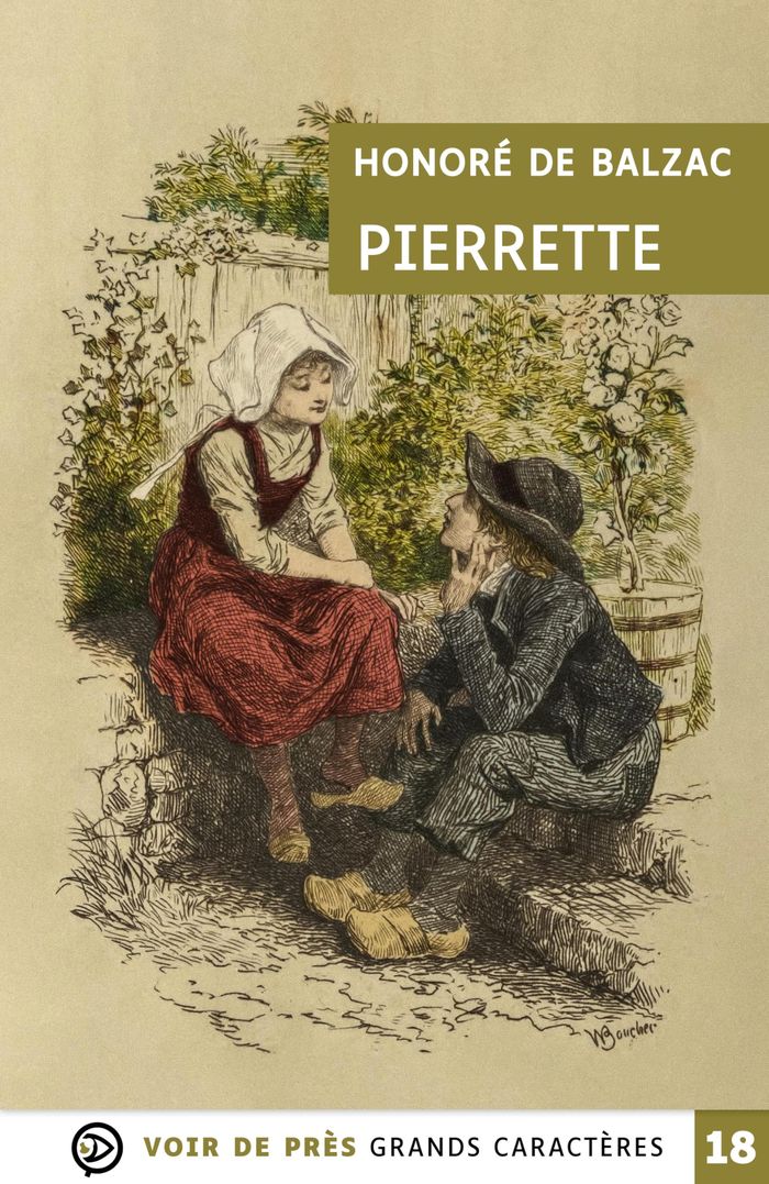Couverture du livre « Pierrette » de Honoré de Balzac, librairie Les Contes Infusés à Corte