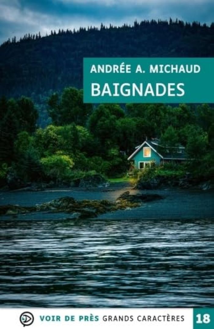 Couverture du livre « Baignades » de Andrée A. Michaud, librairie Les Contes Infusés à Corte