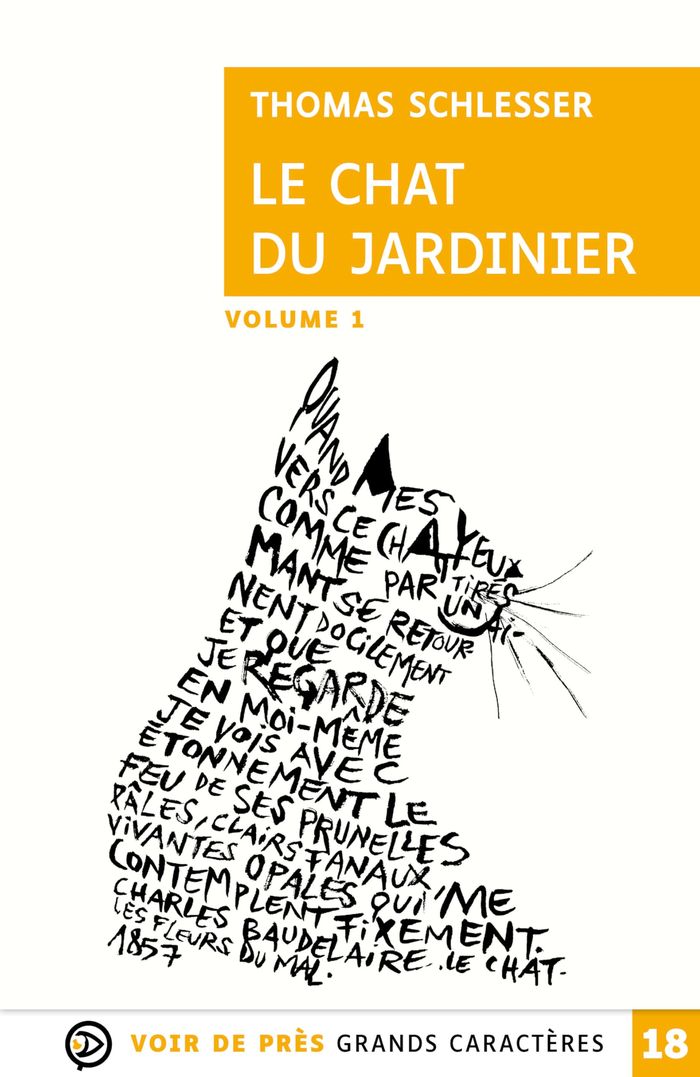 Couverture du livre « Le chat du jardinier : roman » de Thomas Schlesser, librairie Les Contes Infusés à Corte
