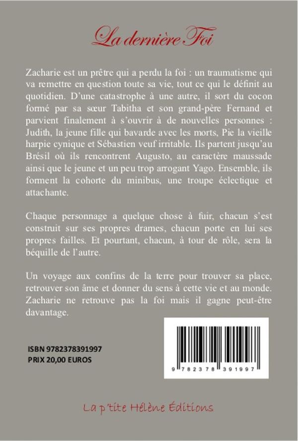 Quatrième de couverture de « LA DERNIERE FOI »
