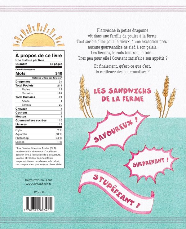 Quatrième de couverture de « Les gourmandises de Flammèche »