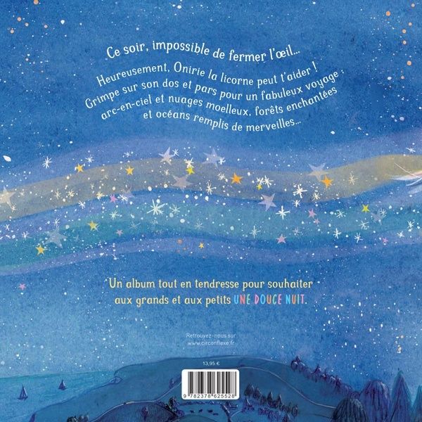 Quatrième de couverture de « LA LICORNE DES REVES - VOYAGE SOUS LES ETOILES »