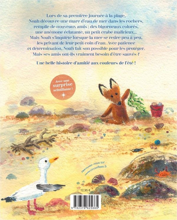 Quatrième de couverture de « NOAH ET LES MERVEILLES DE LA MER - AVEC UNE SURPRISE SCINTILLANTE ! »