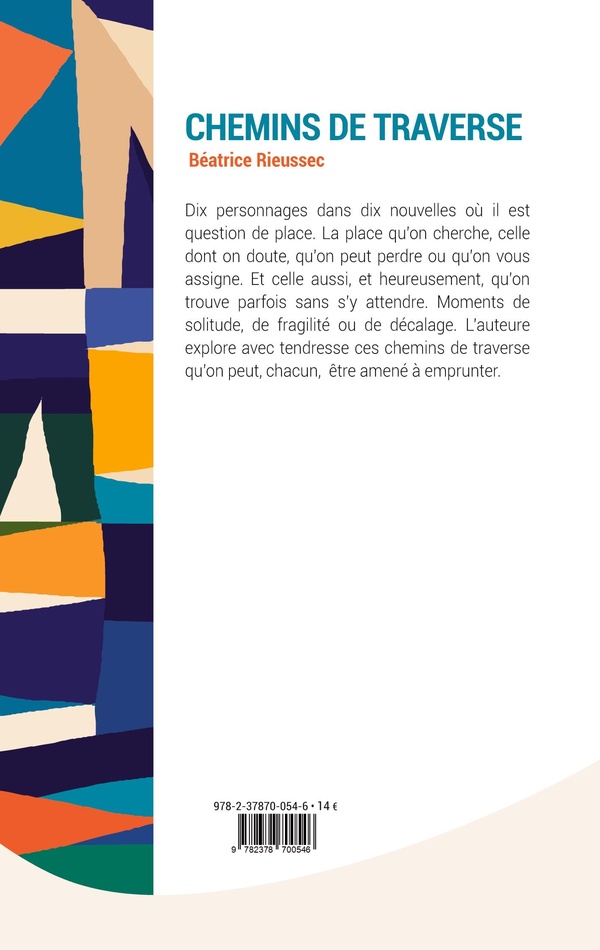 Quatrième de couverture de « Chemins de traverse : nouvelles »