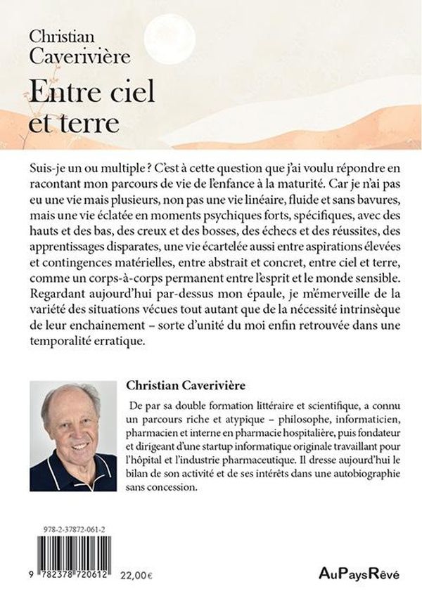 Quatrième de couverture de « Entre ciel et terre : récit de vie »