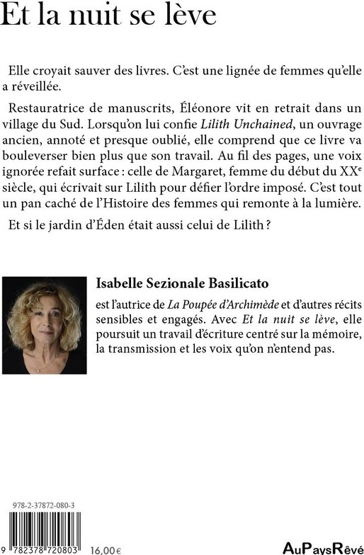 Quatrième de couverture de « Et la nuit se lève : roman »