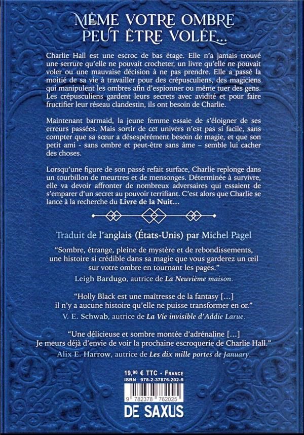 Quatrième de couverture de « Le livre de la nuit »
