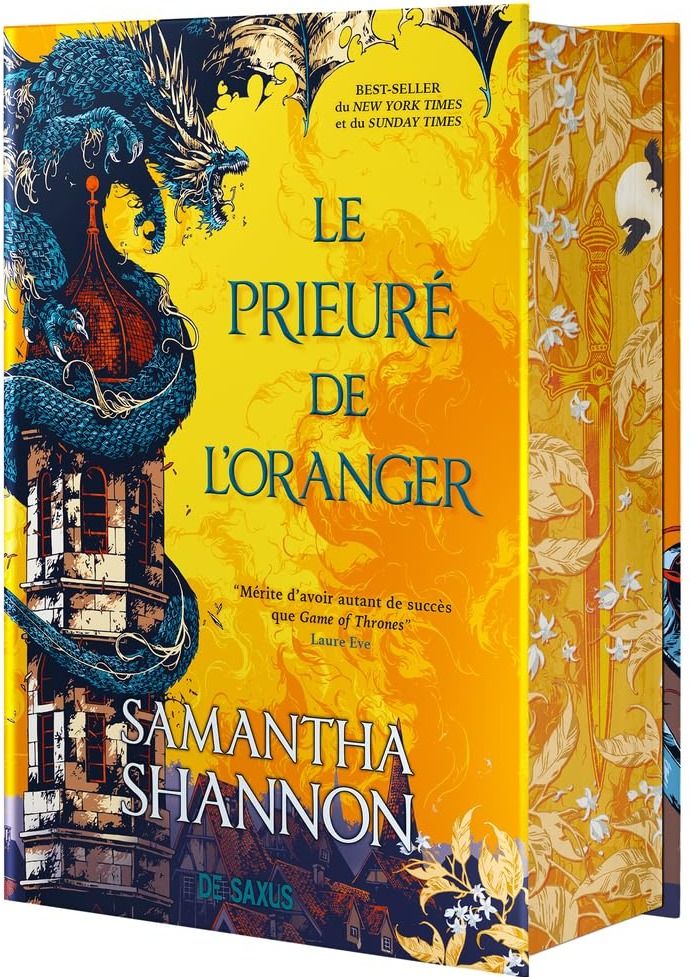 Couverture du livre « LE PRIEURE DE L'ORANGER (EDITION DRACONIQUE 2025) - TOME 01 LES RACINES DU CHAOS - VOL01 » de Samantha Shannon, librairie Les Contes Infusés à Corte