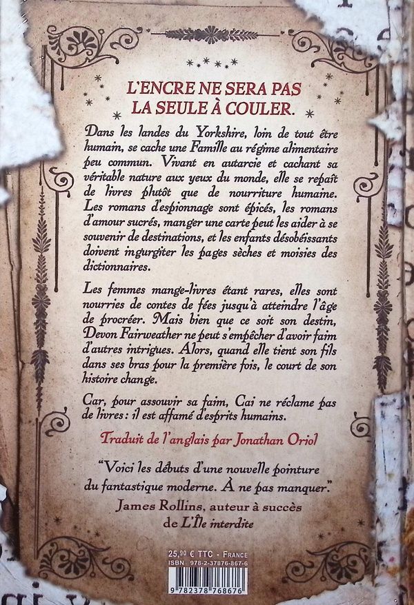 Quatrième de couverture de « LES DEVOREURS DE LIVRES (RELIE) »