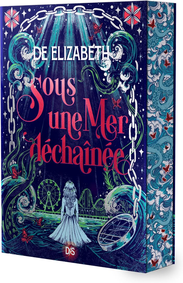 Couverture du livre « SOUS UNE MER DECHAINEE (BROCHE) » de Florence Moreau, librairie Les Contes Infusés à Corte