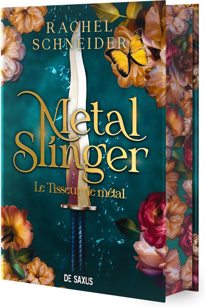Couverture du livre « CHRONIQUES D'ALAHA - TOME 01 METAL SLINGER - LE TISSEUR DE METAL (RELIE) - VOL01 » de Rachel Schneider, librairie Les Contes Infusés à Corte