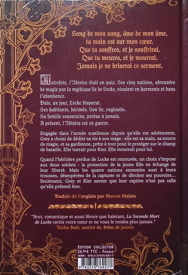 Quatrième de couverture de « LA SECONDE MORT DE LOCKE (RELIE) »