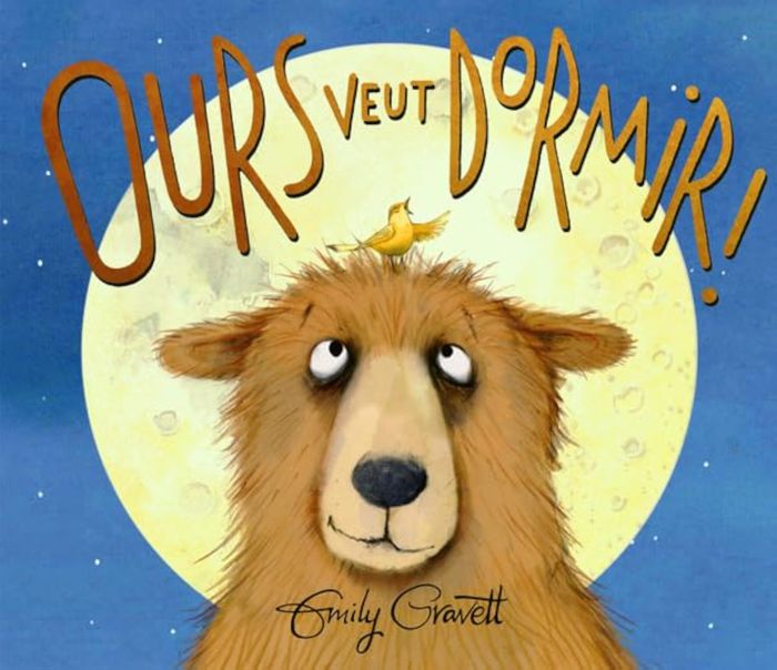 Couverture du livre « Ours veut dormir » de Emily Gravett, librairie Les Contes Infusés à Corte