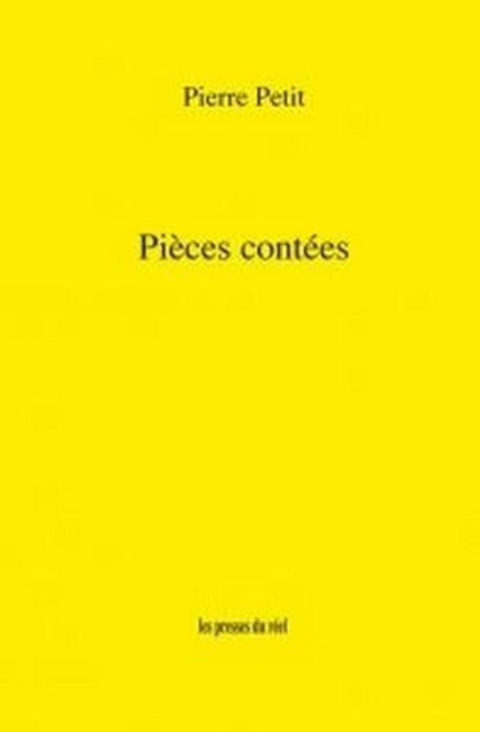 Couverture du livre « PIECES CONTEES » de Pierre Petit, librairie Les Contes Infusés à Corte