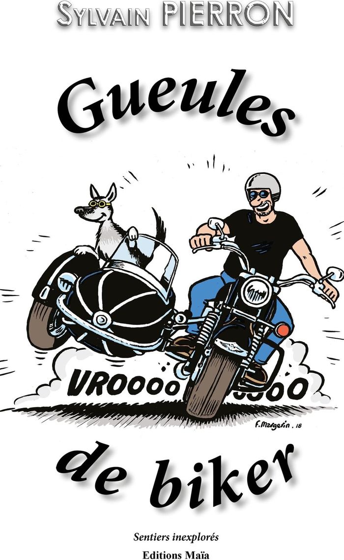 Couverture du livre « GUEULES DE BIKER » de Sylvain Pierron, librairie Les Contes Infusés à Corte