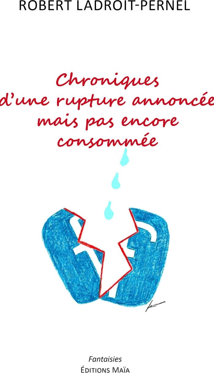 Couverture du livre « CHRONIQUES D UNE RUPTURE ANNONCEE MAIS PAS ENCORE CONSOMMEE » de R. Ladroit-Pernel, librairie Les Contes Infusés à Corte