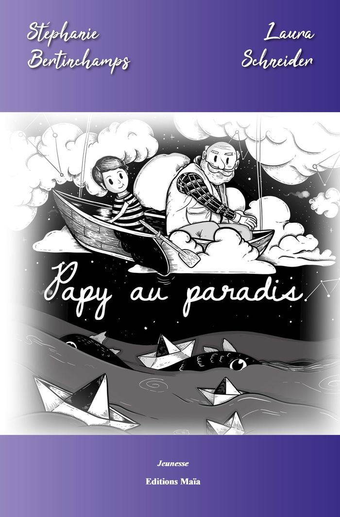 Couverture du livre « PAPY AU PARADIS » de Bertinchamps, librairie Les Contes Infusés à Corte
