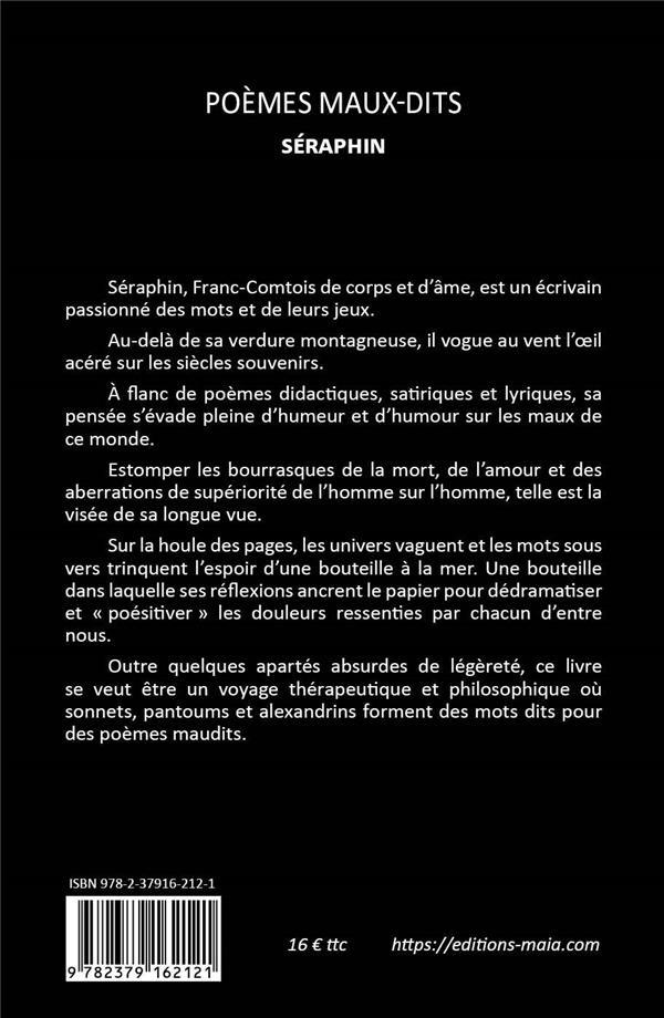 Quatrième de couverture de « POEMES MAUX-DITS »