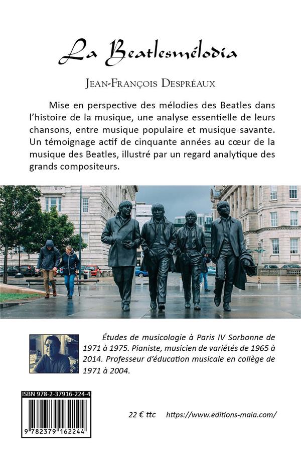 Quatrième de couverture de « LA BEATLESMELODIA »