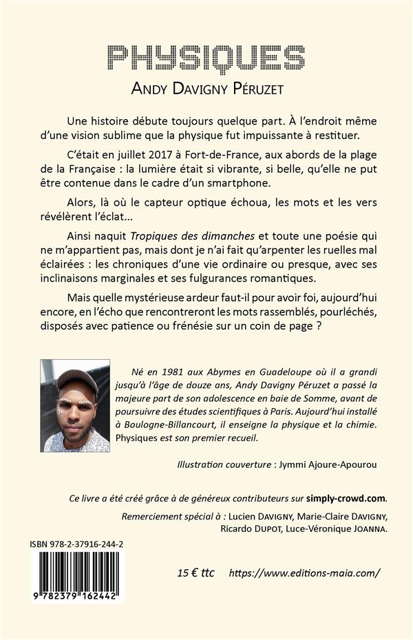 Quatrième de couverture de « PHYSIQUES »