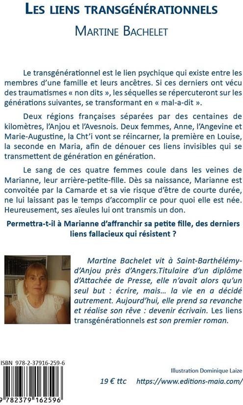 Quatrième de couverture de « LES LIENS TRANSGENERATIONNELS »