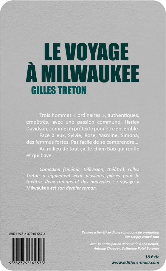 Quatrième de couverture de « LE VOYAGE A MILWAUKEE »