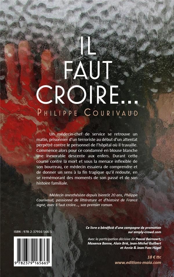 Quatrième de couverture de « IL FAUT CROIRE »