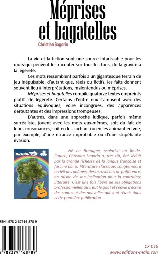 Quatrième de couverture de « MEPRISES ET BAGATELLES »