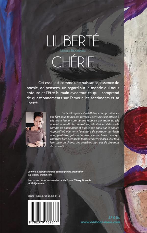 Quatrième de couverture de « LILIBERTE CHERIE »