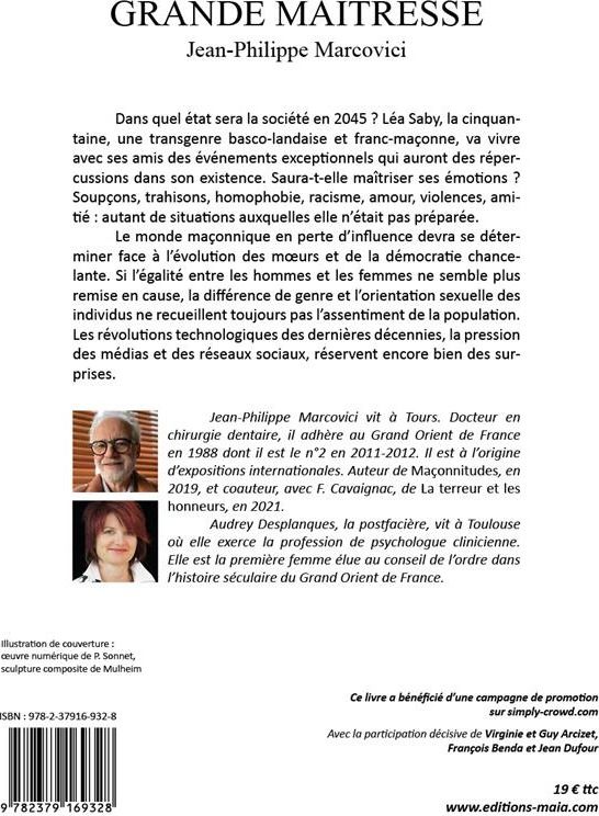 Quatrième de couverture de « GRANDE MAITRESSE »