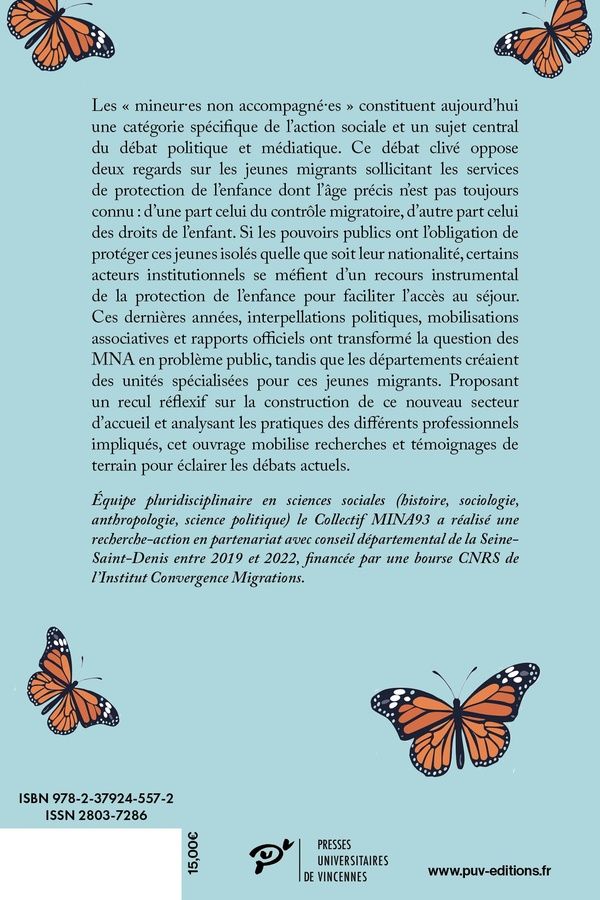 Quatrième de couverture de « Protection de l'enfance et jeunes en migration : croiser la recherche et l'action »