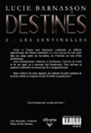 Quatrième de couverture de « DESTINES - 2 - LES SENTINELLES »