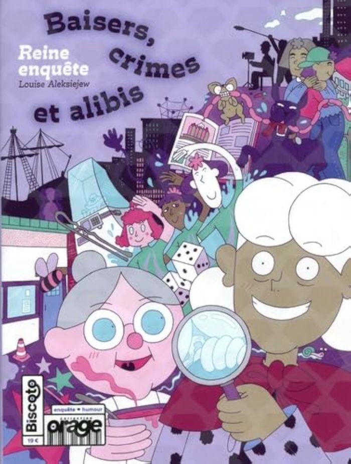 Couverture du livre « Baisers, crimes et alibis : Reine enquête » de Louise Aleksiejew, librairie Les Contes Infusés à Corte