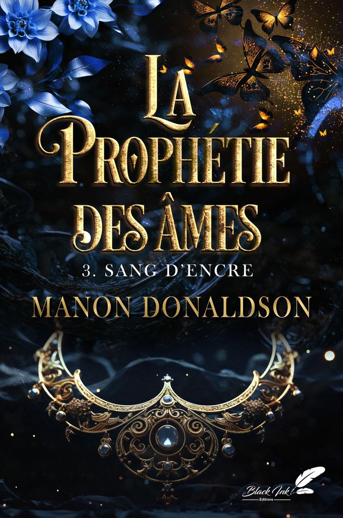 Couverture du livre « Sang d'encre » de Manon Donaldson, librairie Les Contes Infusés à Corte