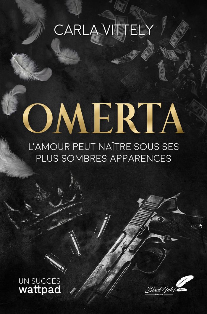 Couverture du livre « Omerta : l'amour peut naître sous ses plus sombres apparences » de Carla Vittely, librairie Les Contes Infusés à Corte