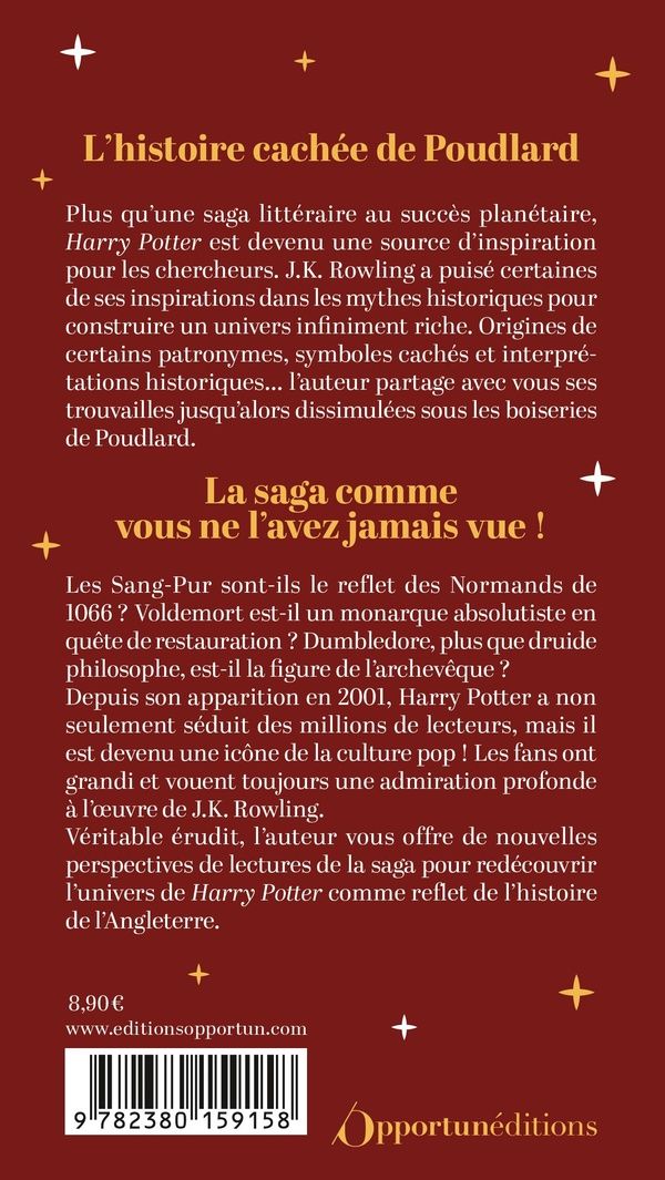 Quatrième de couverture de « Harry Potter et l'histoire : alchimies historiques ! »