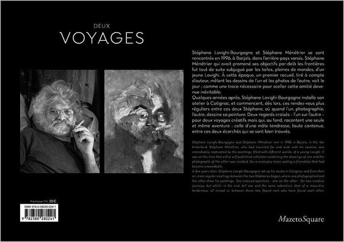 Quatrième de couverture de « DEUX VOYAGES - STEPHANE LOVIGHI-BOURGOGNE & STEPHANE MENETRIER »