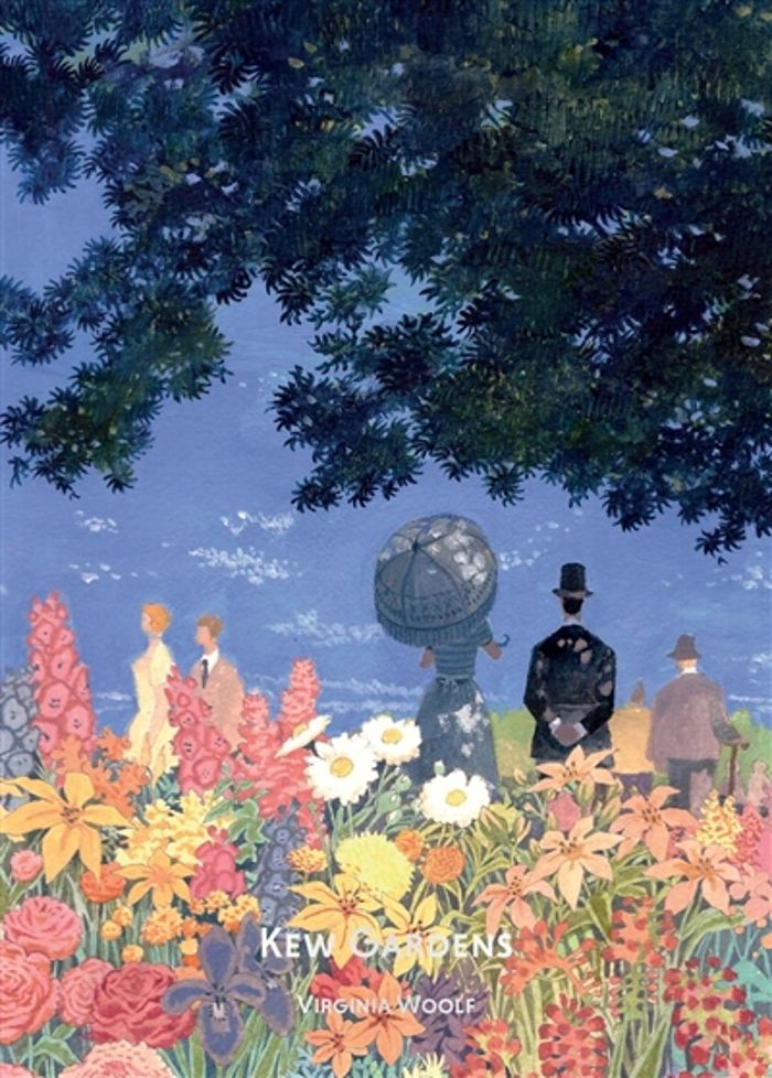 Couverture du livre « Kew gardens » de Virginia Woolf, librairie Les Contes Infusés à Corte