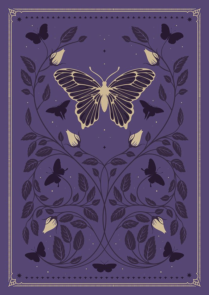 Couverture du livre « GRIMOIRE VIERGE PAPILLON », librairie Les Contes Infusés à Corte