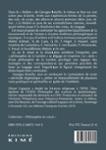 Quatrième de couverture de « Georges Bataille, l'expérience et la pensée »