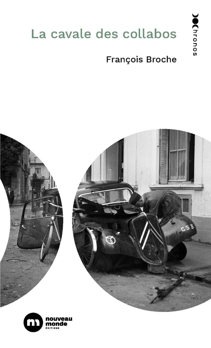 Couverture du livre « La cavale des collabos » de François Broche, librairie Les Contes Infusés à Corte