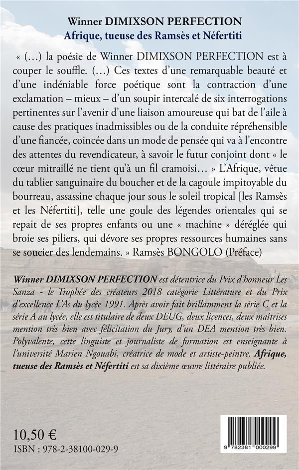 Quatrième de couverture de « AFRIQUE TUEUSE DES RAMSES ET NEFERTITI »