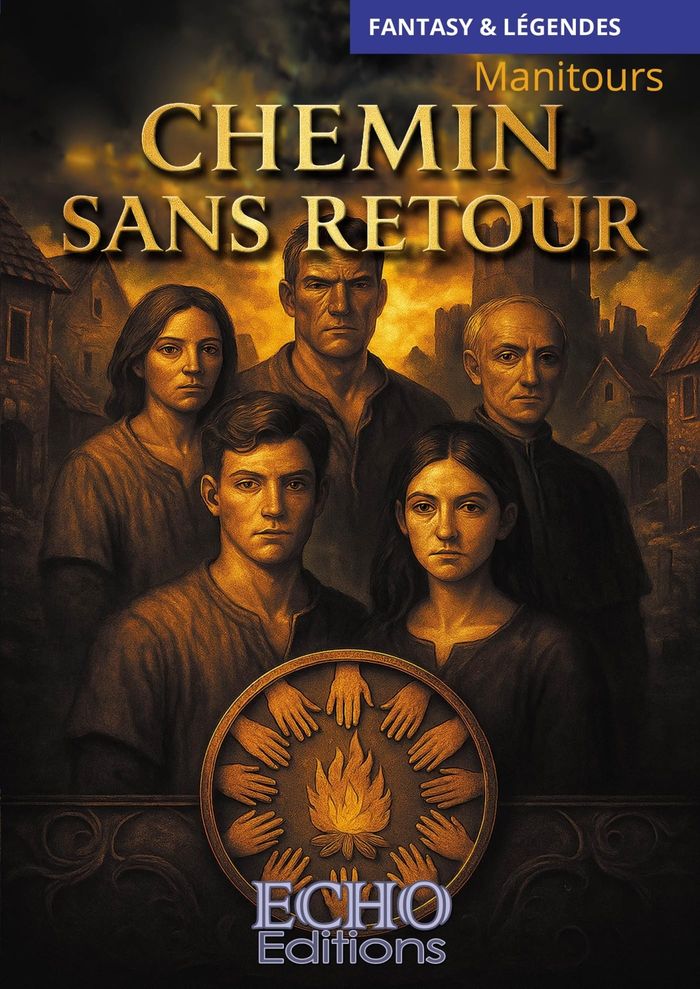 Couverture du livre « Chemin sans retour : roman » de Manitours, librairie Les Contes Infusés à Corte